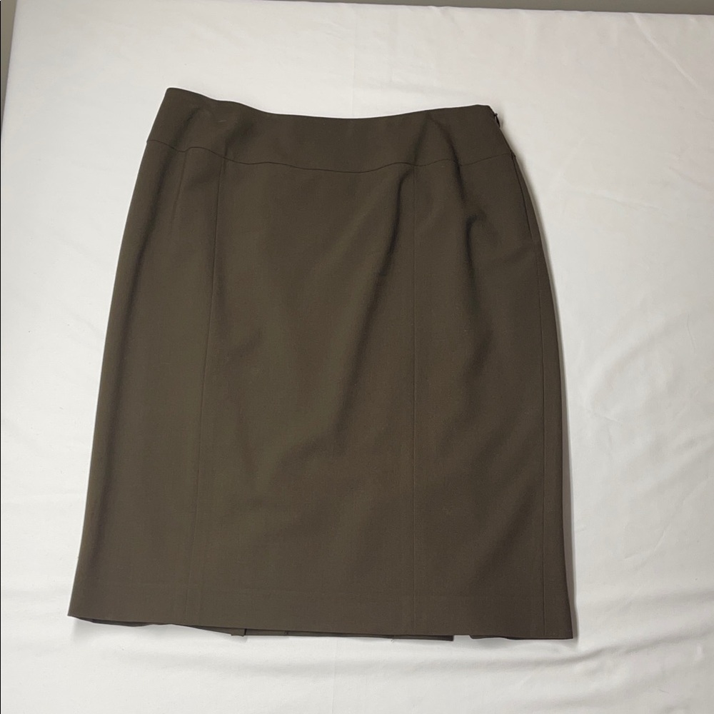 Lafayette 148 New York Classic Chocolate Brown Pencil Skirt